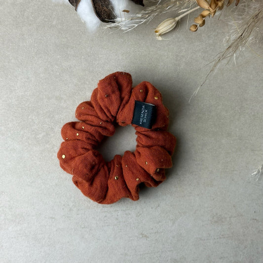 Scrunchie Stella Classic Terracotta Glitterdot