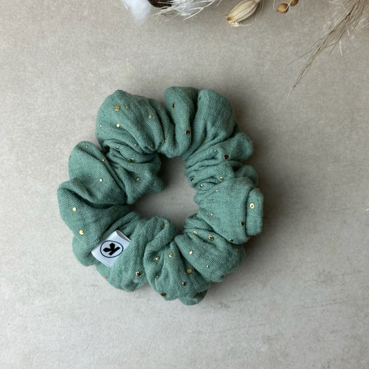 Scrunchie Stella Classic Eukalyptus Glitterdot